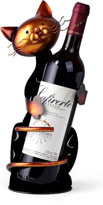 Cat Decor Wine Holder Wine Rack Wine Bottle Holder Wine Cat, Gift by Drincarier