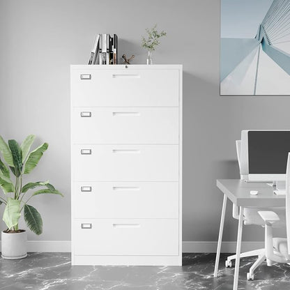 Lateral File Cabinet with 5 Drawers - Image 4