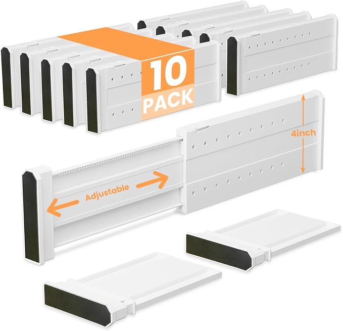 REBECAT 10 Pack Drawer Dividers by REBECAT