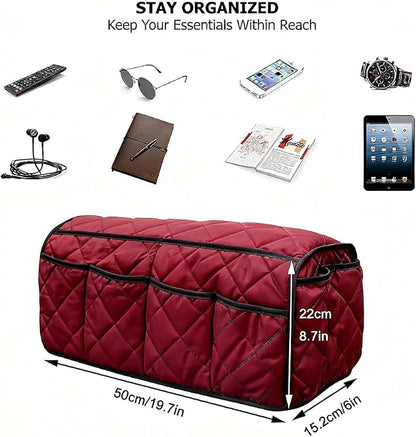 Armchair Caddy, Non Slip Sofa Armrest Organizer, Couch Armrest Remote Control - Image 2