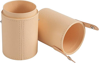Portable Makeup Brush Holder, Waterproof PU Leather Travel Makeup Brush Case - Image 5