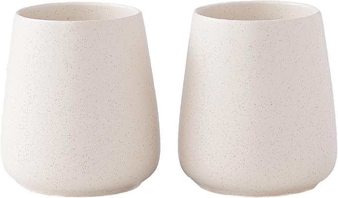 Beige Toothbrush Holder for Bathroom by Eyrozia