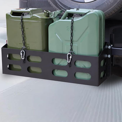 Dual Jerry Gas Cans Holder Rack - Image 4