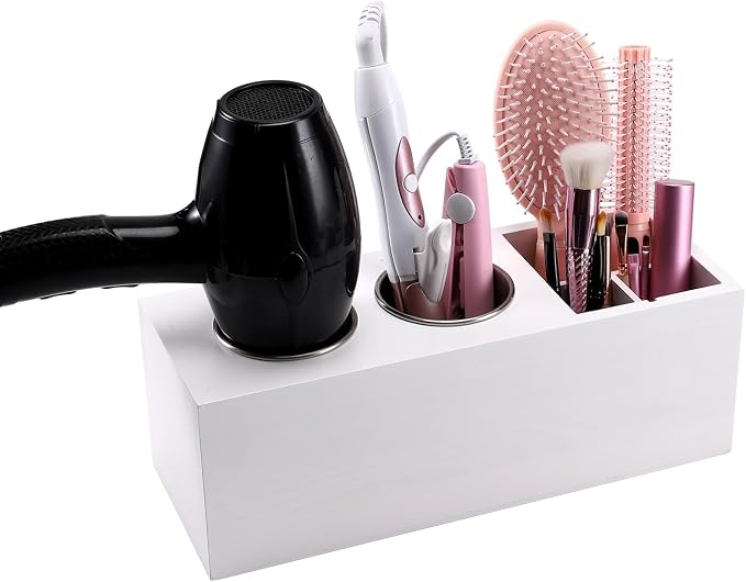 Hair Dryer Countertop Holder, Hair Tool Organizer Wall Mount, Blow Dryer Holder by RAIKEDR