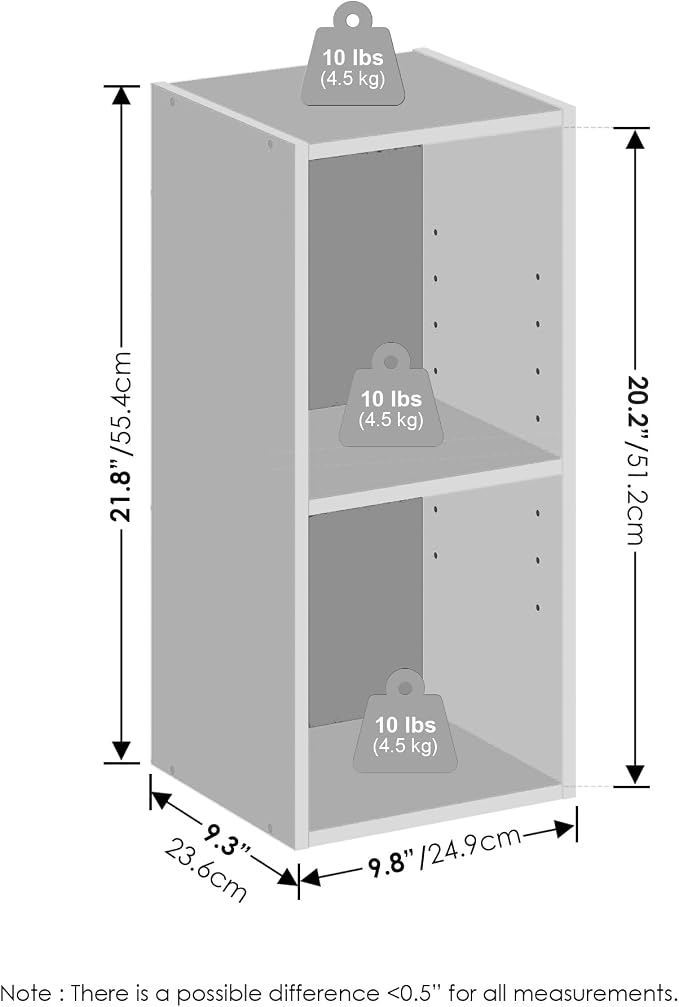 Furinno Reed 2-Tier Closet Organizers and Storage, Closet Organizer, Open Shelf - Image 2