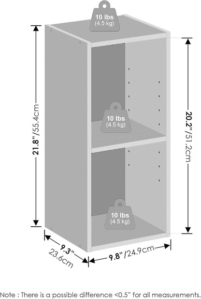 Furinno Reed 2-Tier Closet Organizers and Storage, Closet Organizer, Open Shelf - Image 2
