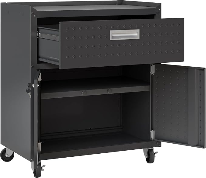 Manhattan Comfort Fortress Storage Units, Charcoal Gray - Image 6
