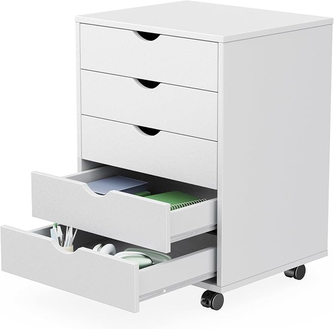 Sweetcrispy 5 Drawer Wooden Dresser, Storage Cabinets, Room Organization | by Sweetcrispy