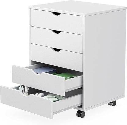 Sweetcrispy 5 Drawer Wooden Dresser, Storage Cabinets, Room Organization | by Sweetcrispy