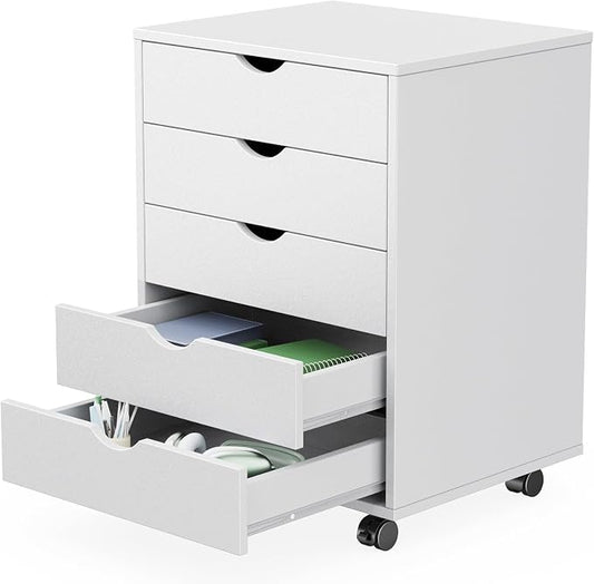 Sweetcrispy 5 Drawer Wooden Dresser, Storage Cabinets, Room Organization | by Sweetcrispy