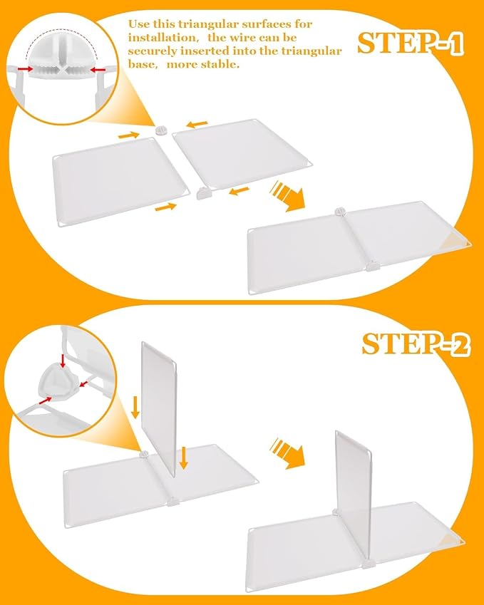 Shelf Dividers for Closet Organization, Portable Closet Shelf Divider, Closet - Image 3