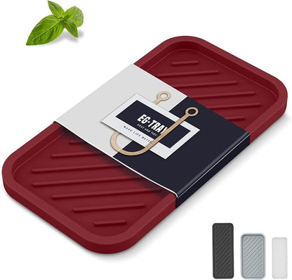 EG-SIPRO Silicone Sponge Holder, Large 10" Kitchen Sink Organizer Tray Kitchen by EG-SIPRO