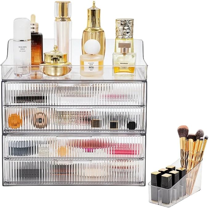 Makeup Organizer Countertop Large Cosmetic Display Cases Cosmetic Organizer by PLINJOY