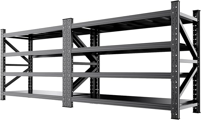 2 Set 6000LBS Heavy Duty Storage Shelves, Rust Proof Large Metal Storage Rack by AXASIIO