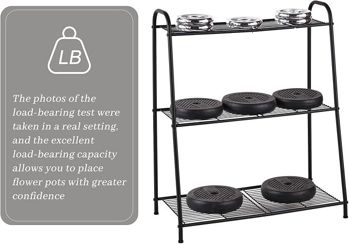 Kitsanery Metal Plant Stand Indoor Outdoor - Image 8