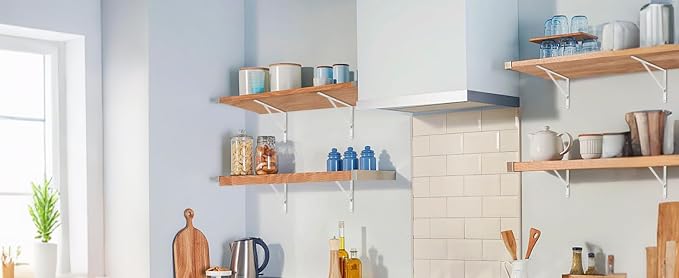 12 Pack L20 x H 12" White Heavy Duty Shelf Brackets - Image 7