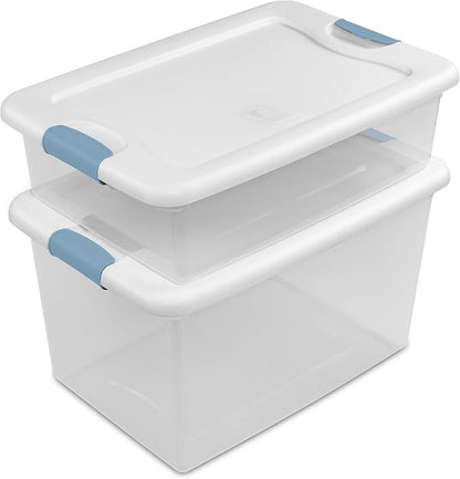Sterilite 4-Pack 64 Quart Latching Box, Dorm Room, and Closet Organization - Image 8