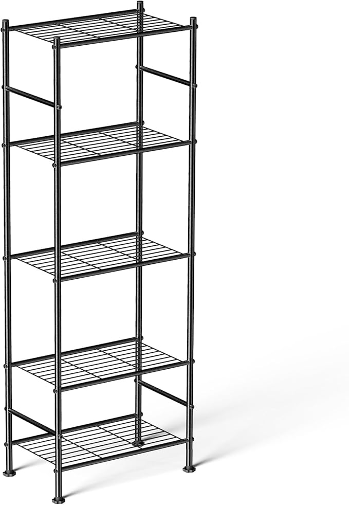 Abiglifty Storage Shelves, 5 Tier Metal Shelf Organizer, Garage Shelving by ABIGLIFTY