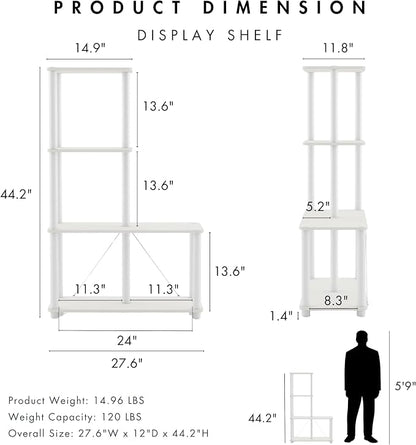 Homes: Inside + Out Apexa Modern 4-Cube Ladder Shelving Units, Collectibles - Image 3