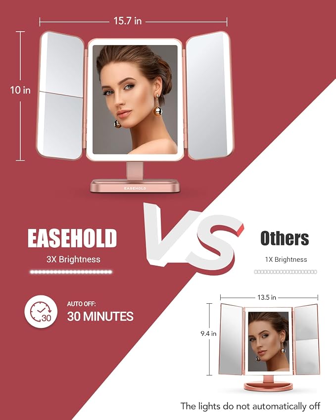 EASEHOLD Rechargeable Vanity Mirror - Image 3