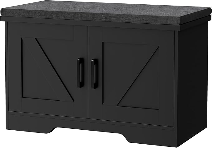 HOMSHO Farmhouse Shoe Storage Bench by HOMSHO