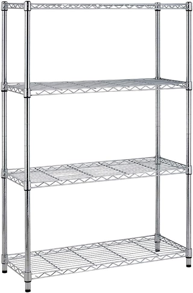 BestOffice Adjustable Wire Shelving Storage Shelves Heavy Duty Shelving Unit by BestOffice