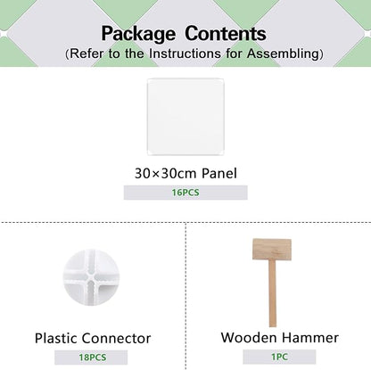 C&AHOME Plastic Cube Storage Organizer, 4-Cube Shelves Units, Milky | DIY - Image 8