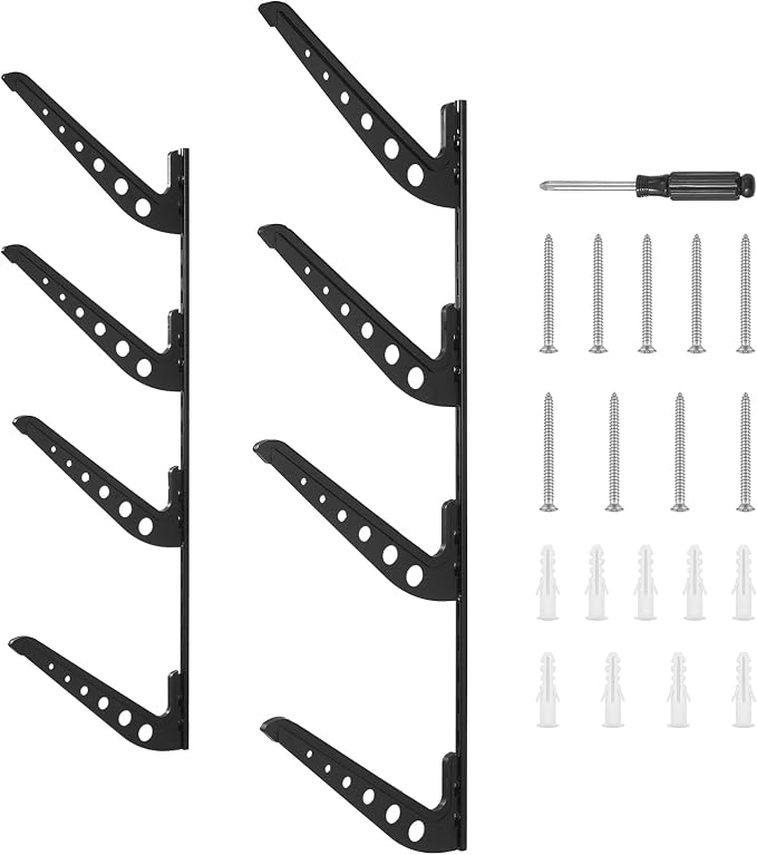 VEVOR Surfboard Wall Mount, 4 Tiers Horizontal Surfboard Rack - Image 9