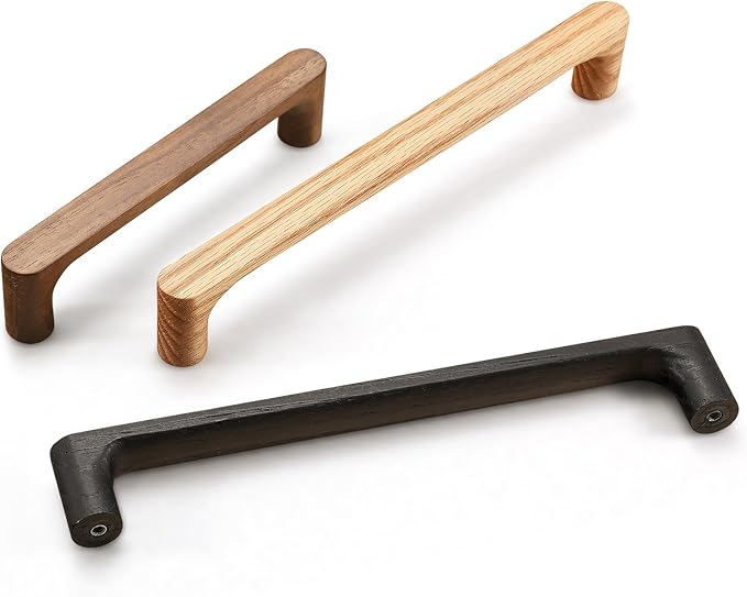 Walnut Round 5 in 10 pcs Wooden Drawer Pulls Handle pulls - Image 8
