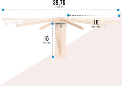Pennsylvania Woodworks Wall Mounted Clothes Drying Rack - Image 2