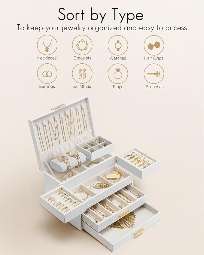 Vlando 4 Layers Jewelry Box - Image 3