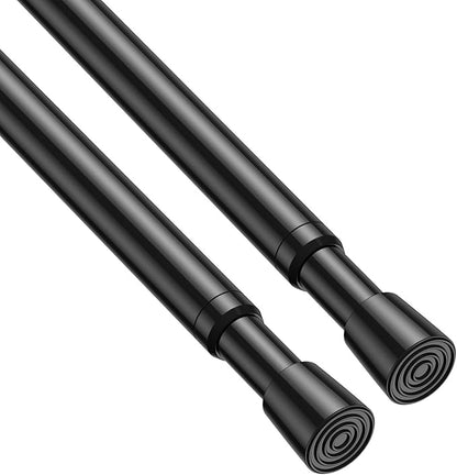 2 Pack Spring Tension Rod, Adjustable 28-45 Inch No Drill, Fits Windows Kitchen by ZipGloTensionRod