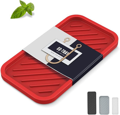 EG-SIPRO Silicone Sponge Holder, Large 10" Kitchen Sink Organizer Tray by EG-SIPRO