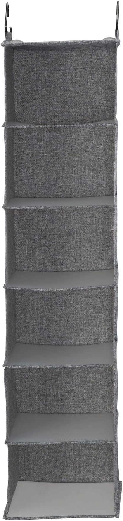 Household Essentials 6 Shelf Hanging Closet Organizer, Hanging Closet Shelf - Image 5
