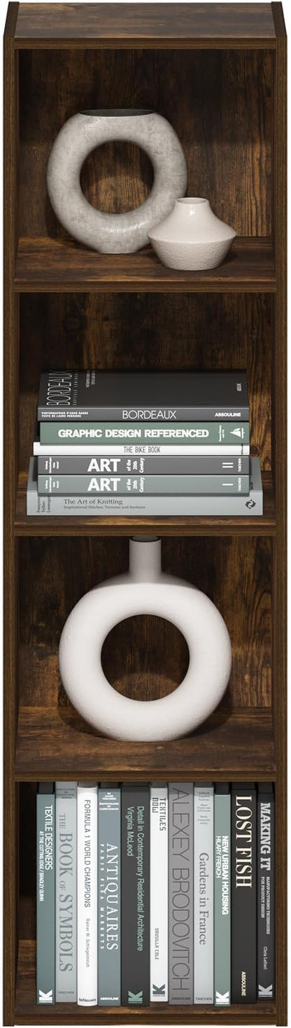 Furinno PASIR Book Shelf, 4-Tier Modern Bookshelf, Open Shelves Bookcase 9 x 12 - Image 5