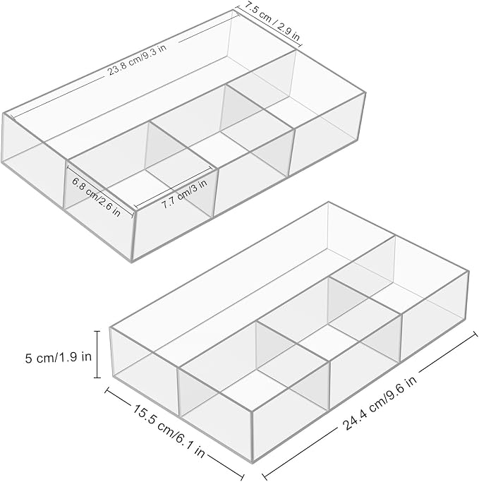 JessLab Acrylic Organizers, Bathroom Organizer - Image 2