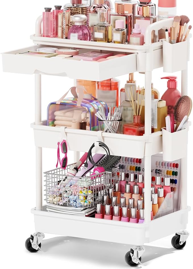 Goovilla Rolling Makeup Organizer Cart by Goovilla