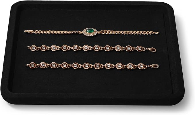 Microfiber Jewelry Display Flat Tray by Woodten