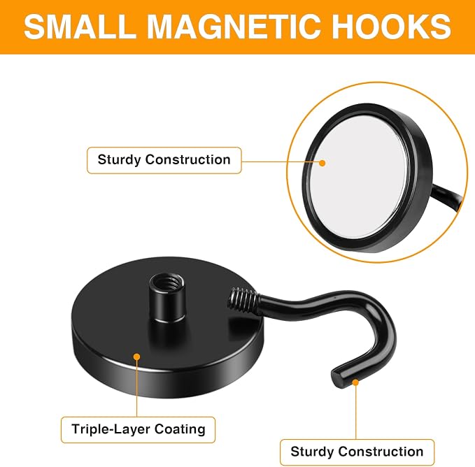 E BAVITE Magnetic Hooks, 120 LB Heavy Duty Magnet - Image 7