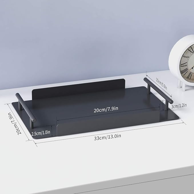 Bathroom Organizer Countertop, Counter Decorative Tray Cosmetic Organizer - Image 3