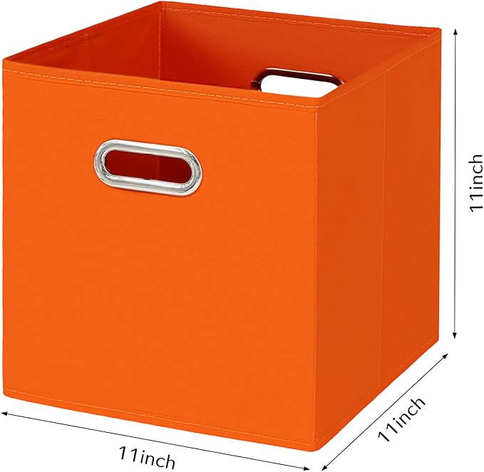 Fabric Cloth Storage Bins, Fabric Cube Bins Organizer - Image 2