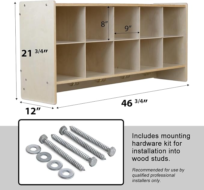 Cubby Storage Organizer Cubes, 10 Cubbies - Image 3