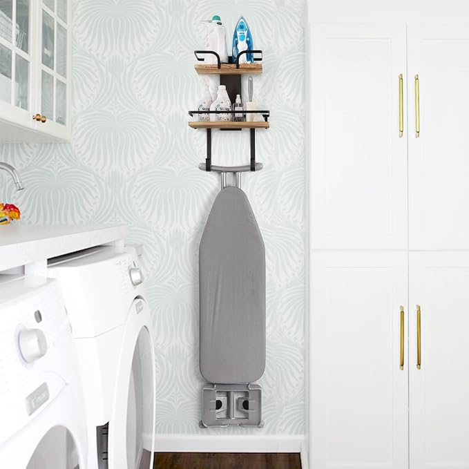 VINAEMO Ironing Board Hanger Wall Mount, 2-Layer Iron and Ironing Board Holder - Image 9