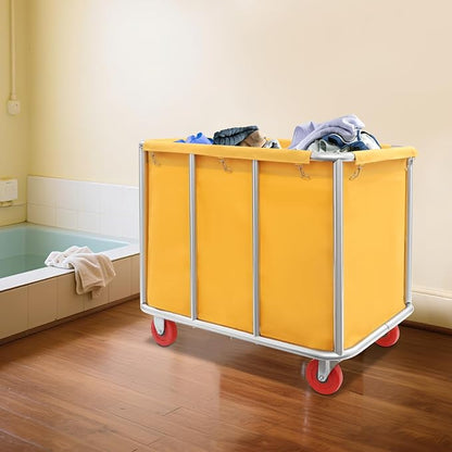 Commercial Laundry Cart with Wheels, Laundry Hamper Cart, Heavy Duty Rolling - Image 8