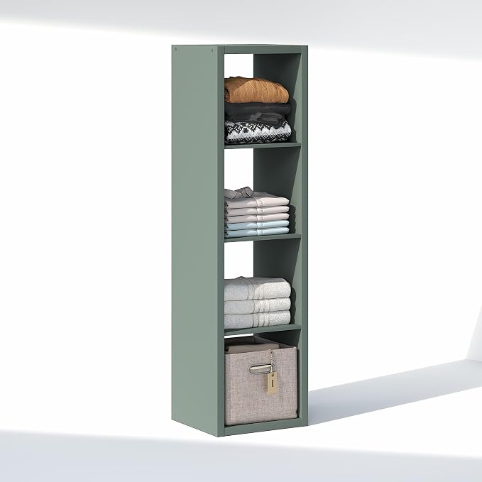 Furinno Cubic Closet Organizers and Storage, 4-Cube Closet Organizer, Vertical - Image 5