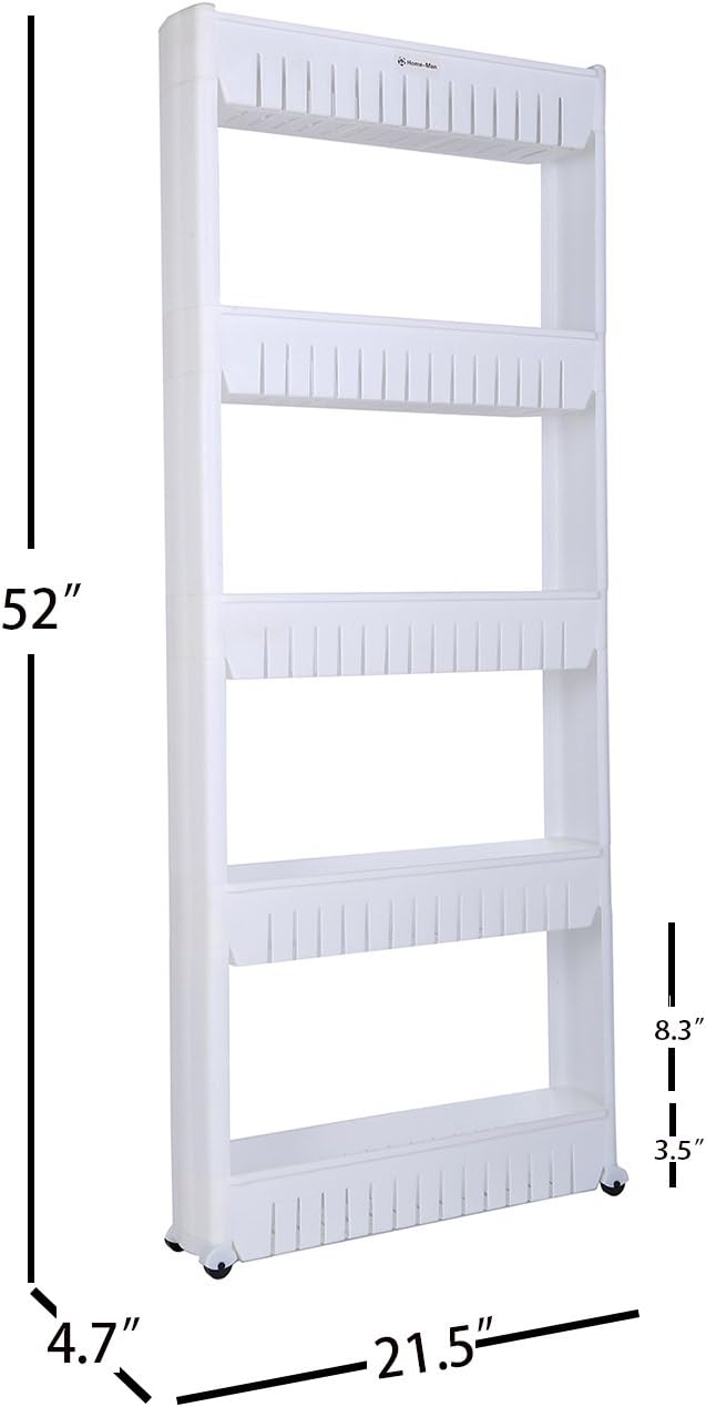 Laundry Room Organizer, Mobile Shelving Unit Organizer - Image 3