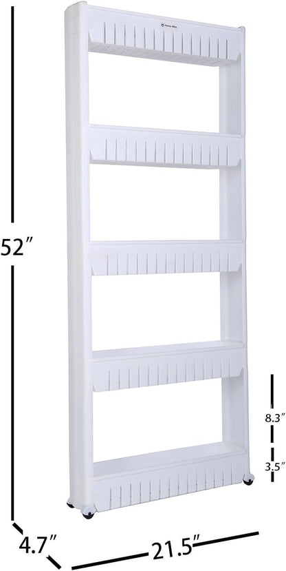 Laundry Room Organizer, Mobile Shelving Unit Organizer - Image 3