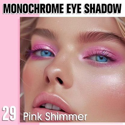 Pink Single Shimmer Eyeshadow Makeup, Neutral Powde Eye Shadow - Image 2