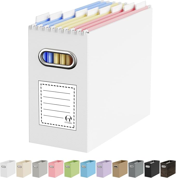 Portable Collapsible Cardboard File Box by Oterri