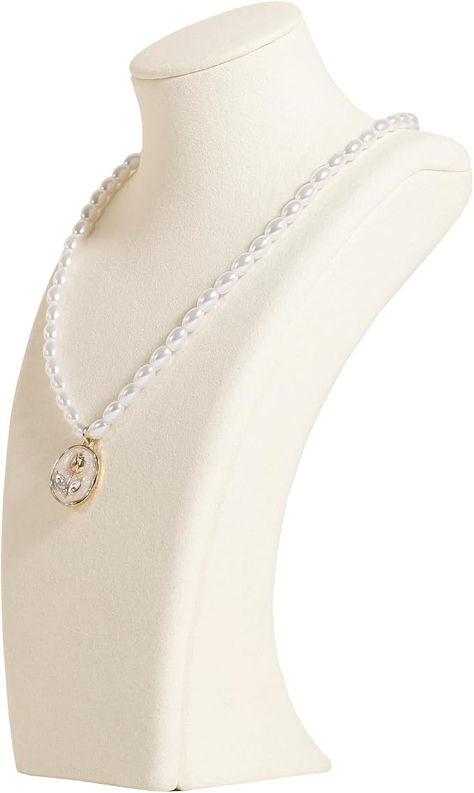 GemeShou Beige necklace storage organizer by GemeShou